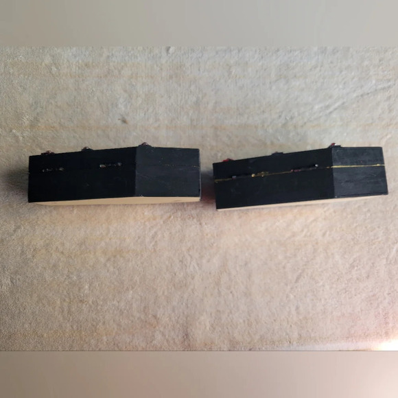 Two Handmade Handcrafted Wooden Coffins Halloween Decorations - Picture 6 of 8